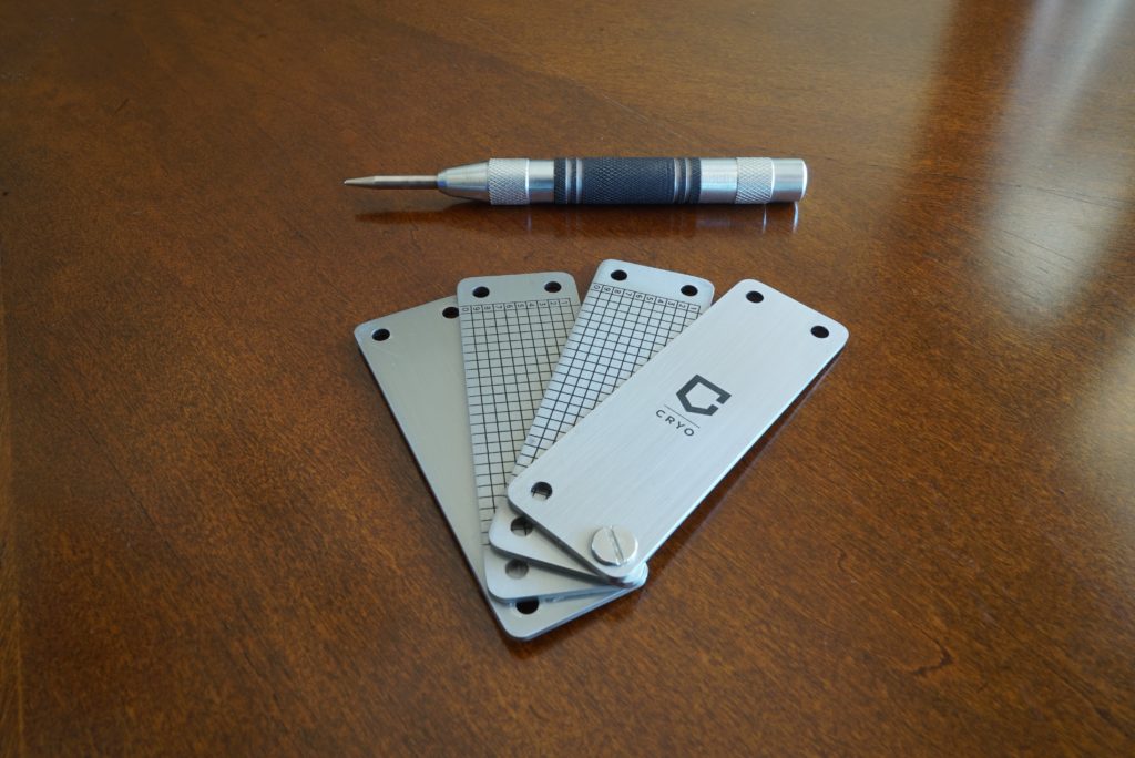 CRYO | Crypto Wallet Recovery Seed Phrase Cold Storage Backup